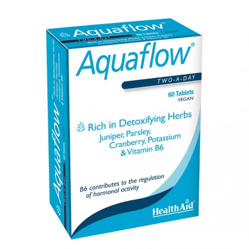 Health Aid Aquaflow Φυτικό Διουρητικό, Μείωση Φουσκώματος, 60 ταμπλέτες